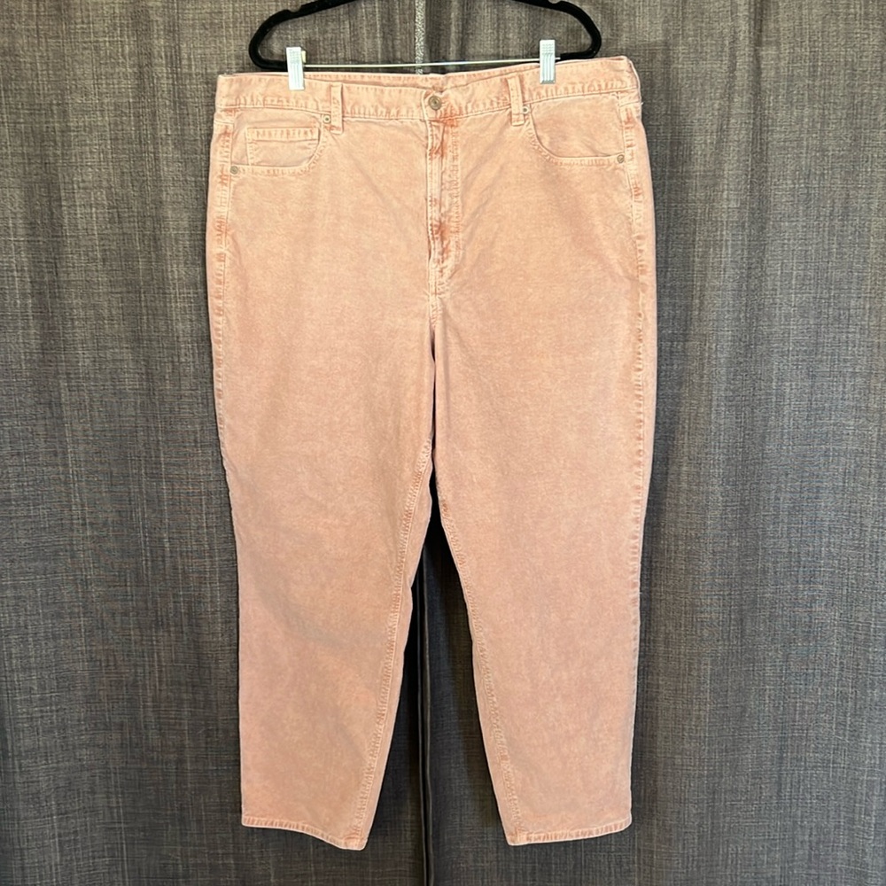 American eagle outfitters mom Jean pink corduroys size 20